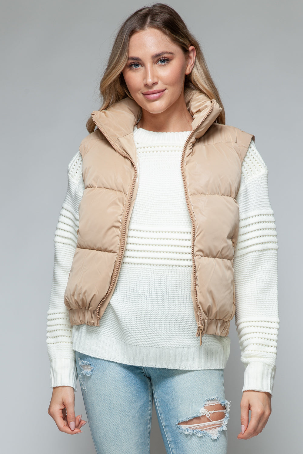 Snobbish Fur Lined Puffer Vest