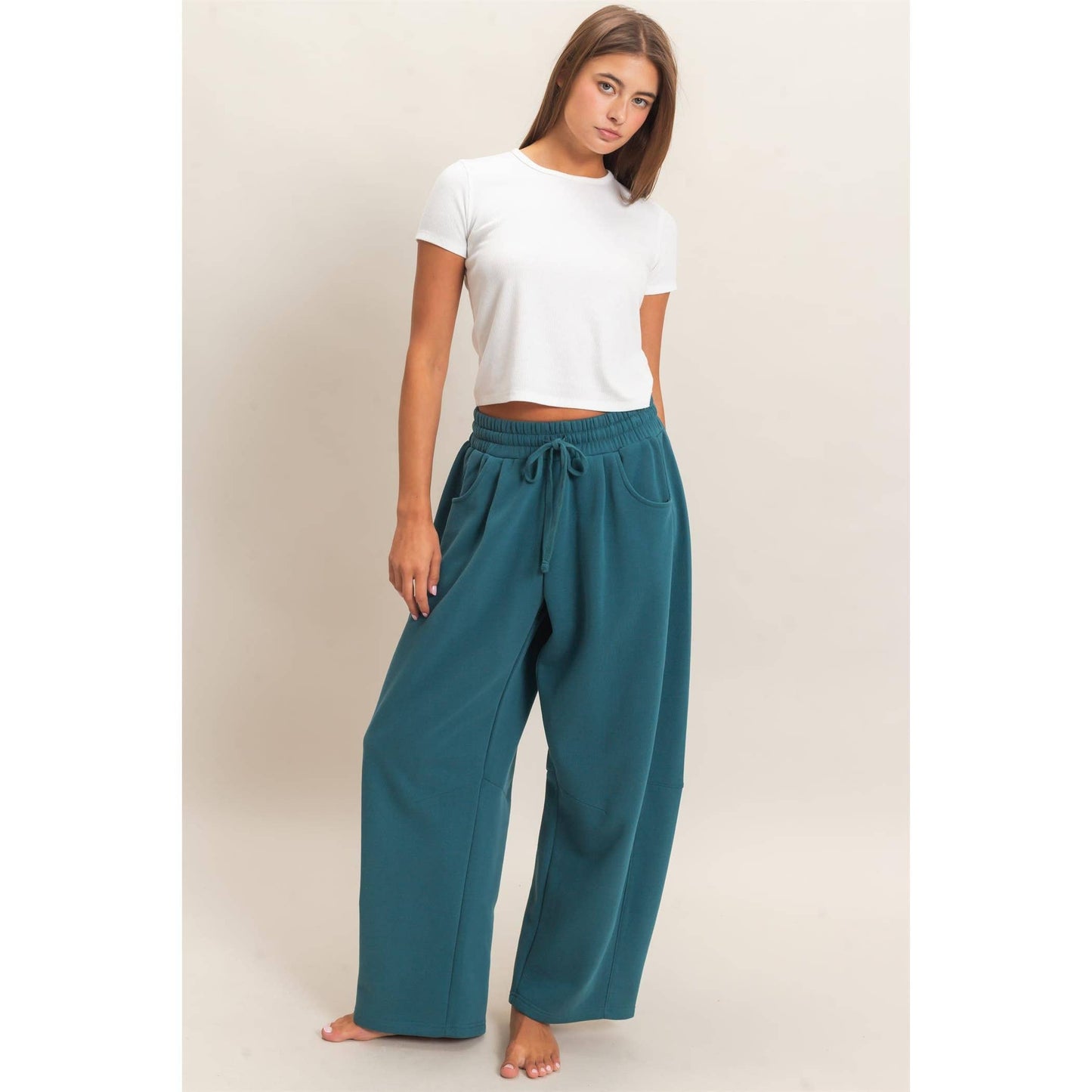 HYFVE - Drawstring Waist Barrel Sweatpants