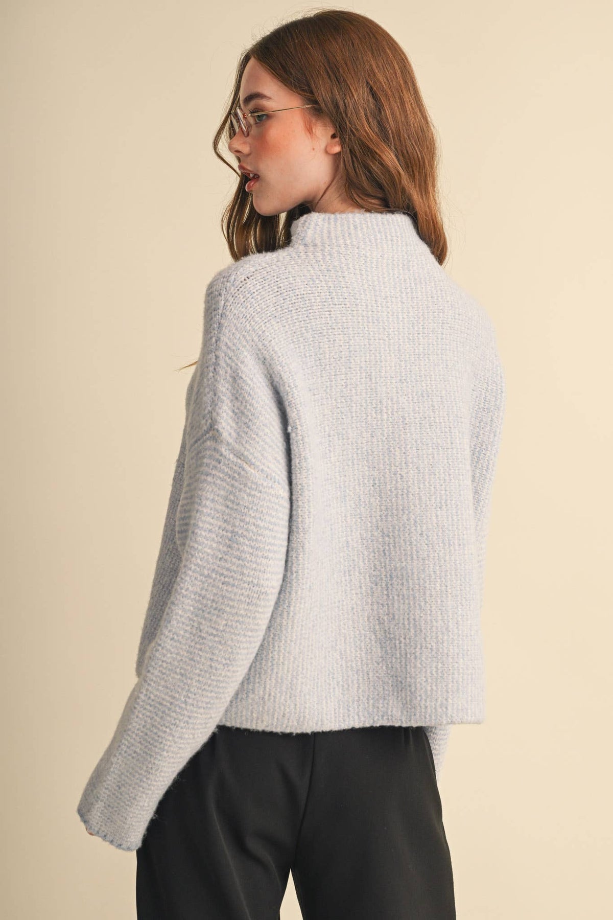 &MERCI - STRIPED SWEATER CARDIGAN WITH COLORFUL BUTTONS MSW11250