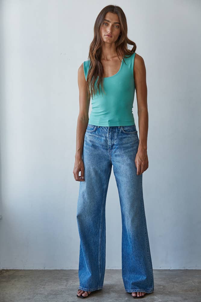 By Together - S1187N | Double Layered Seamless Top