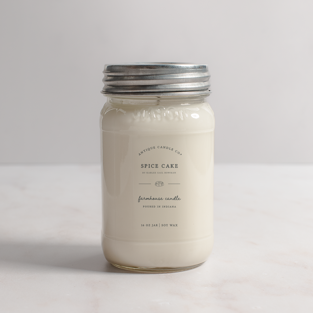 Antique Candle Co.® - Spice Cake - Soy Wax Mason Jar Candle