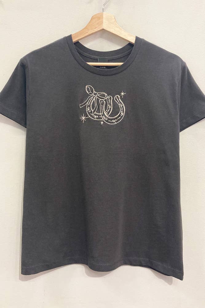 Lucky Star Embroidered Tee