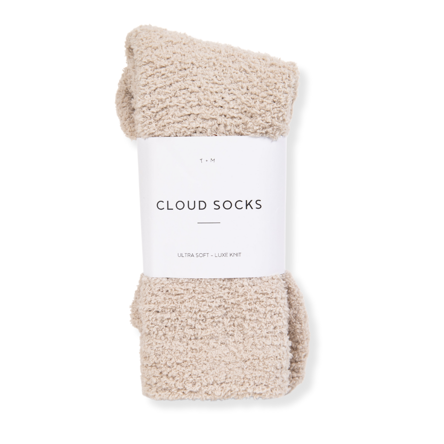 Unboxme - Luxe Cloud Socks by Sweet Dreams in Beige - Holiday Gift