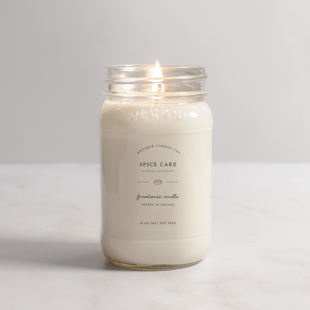 Antique Candle Co.® - Spice Cake - Soy Wax Mason Jar Candle