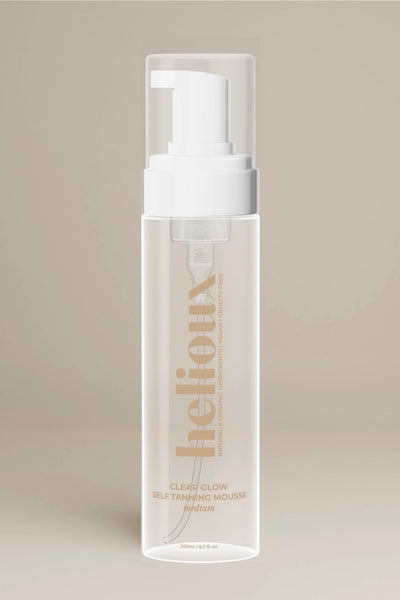 Helioux® Clear Glow Self Tanning Mousse