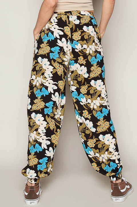 Floral Print Harem Pants