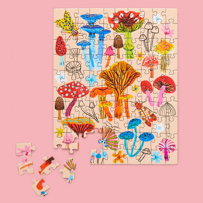 Mushroom Patch 100 Piece Mini Puzzle