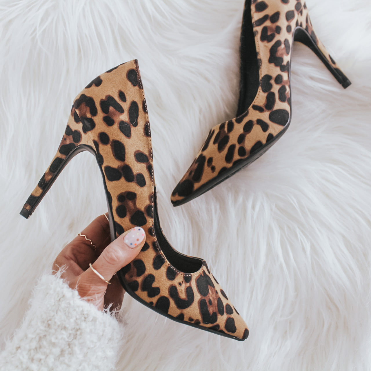 Leopard suede pumps best sale