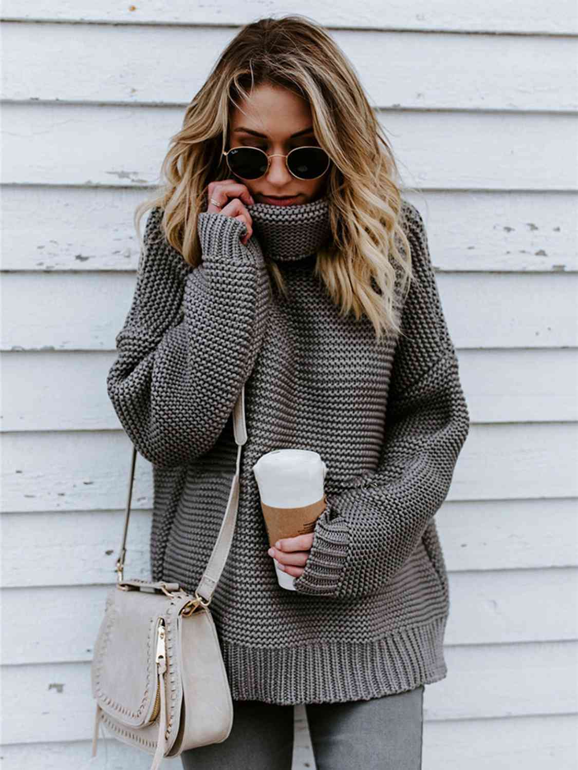 Tinsley Oversized Turtleneck Sweater