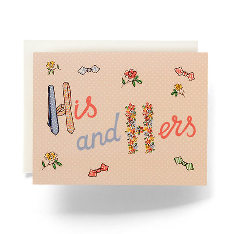 Antiquaria - Retro His & Hers Greeting Card