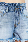 Girls Distressed Denim Shorts
