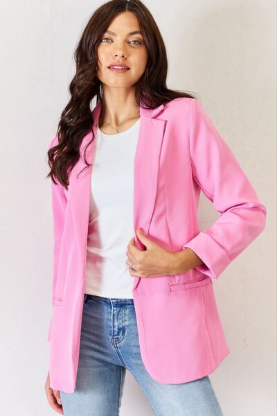 Candy Pink Basic Blazer