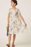 Girls Vintage Satin Dress
