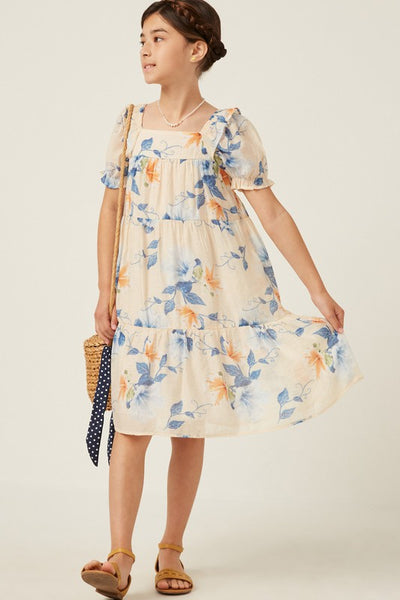 Girls Vintage Satin Dress