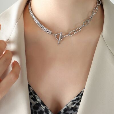 Birdie & Fern Crystal Chain Necklace