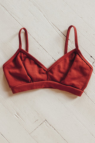 Organic cotton bralette. 