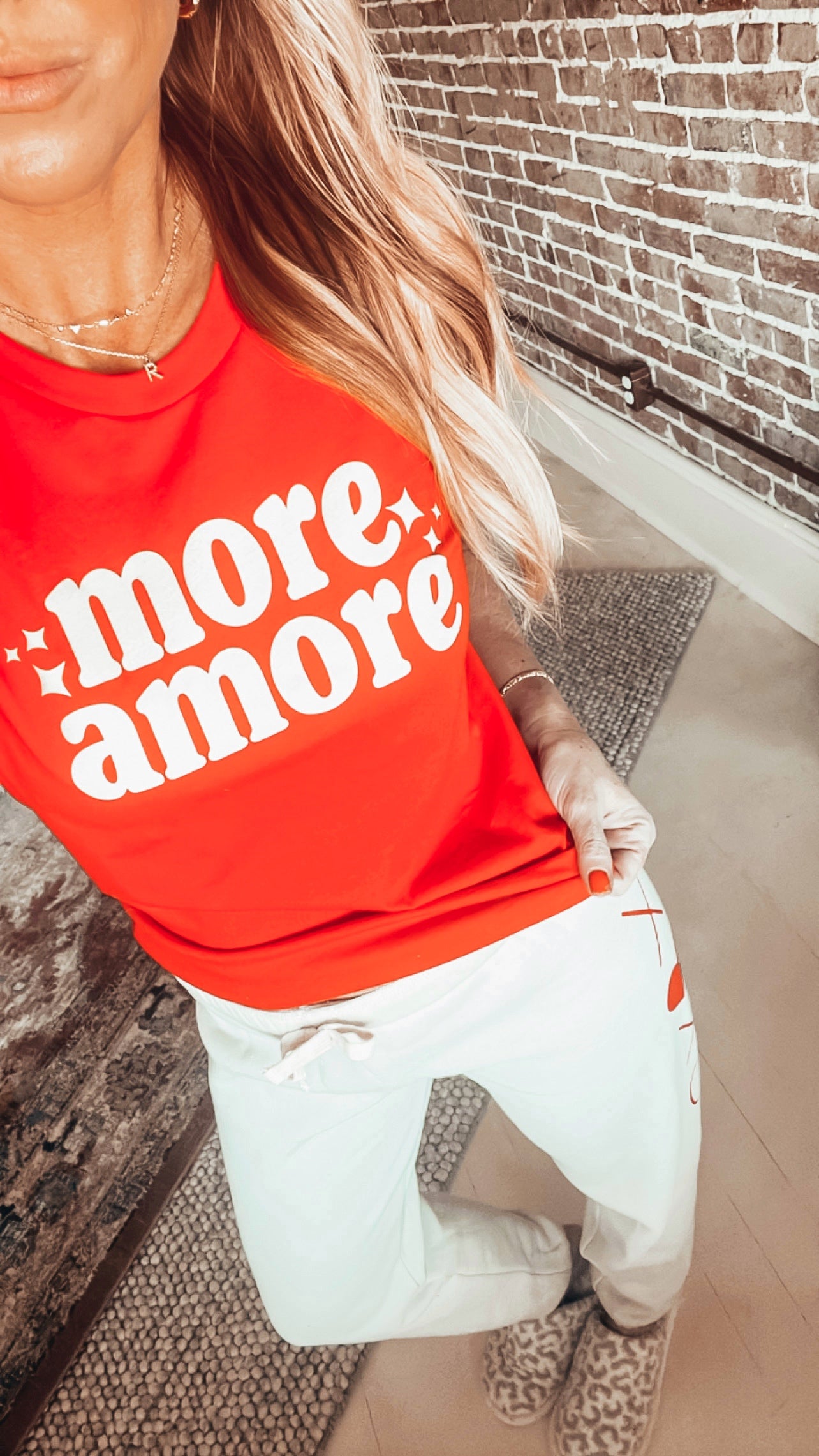 "More Amore" Crew Neck Tee