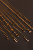 Dainty Love Pearl Initial Necklace