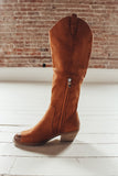 The Stacey Distressed Suede Boot