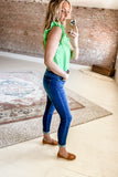 Swiss Dot Ruffled Tank