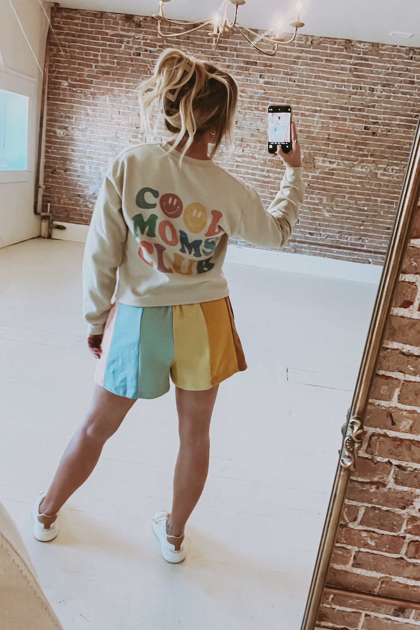 Rainbow Color-Block Shorts