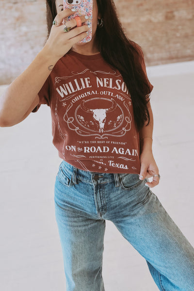 Willie "Whiskey Label" Tee