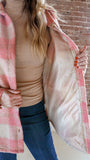 Brushed Plaid Long Shacket