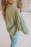 Pinstripe Cotton Blouse