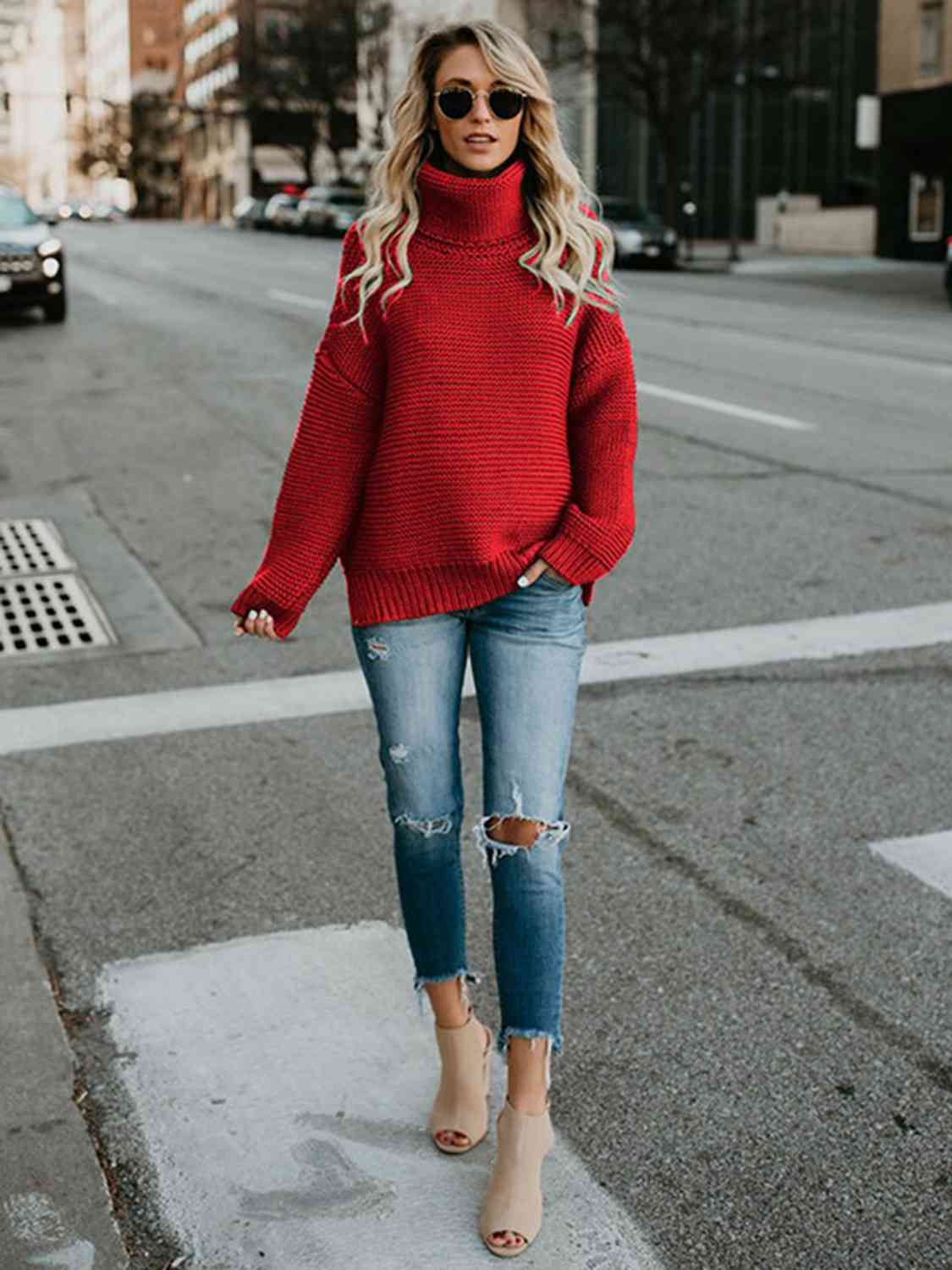 Tinsley Oversized Turtleneck Sweater