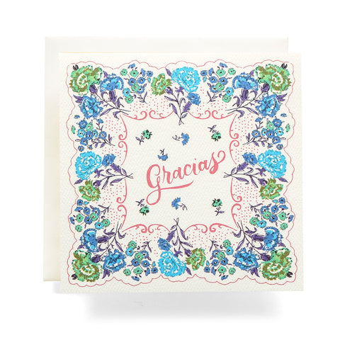 Antiquaria - Handkerchief Gracias Greeting Card