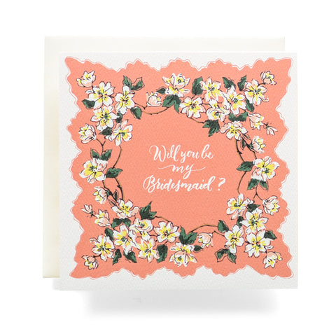 Antiquaria - Handkerchief Bridesmaid Greeting Card