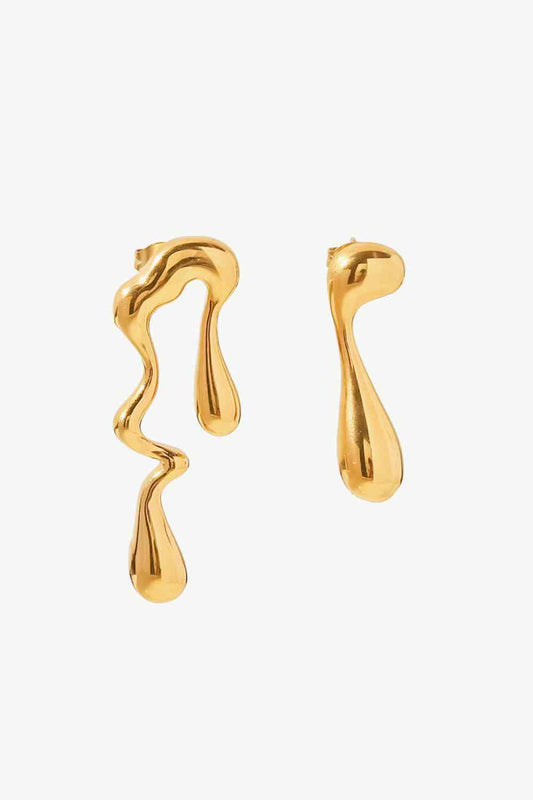 Dripping With Gold Mismatched Earrings