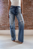 KanCan Ultra High Rise Distressed Flare