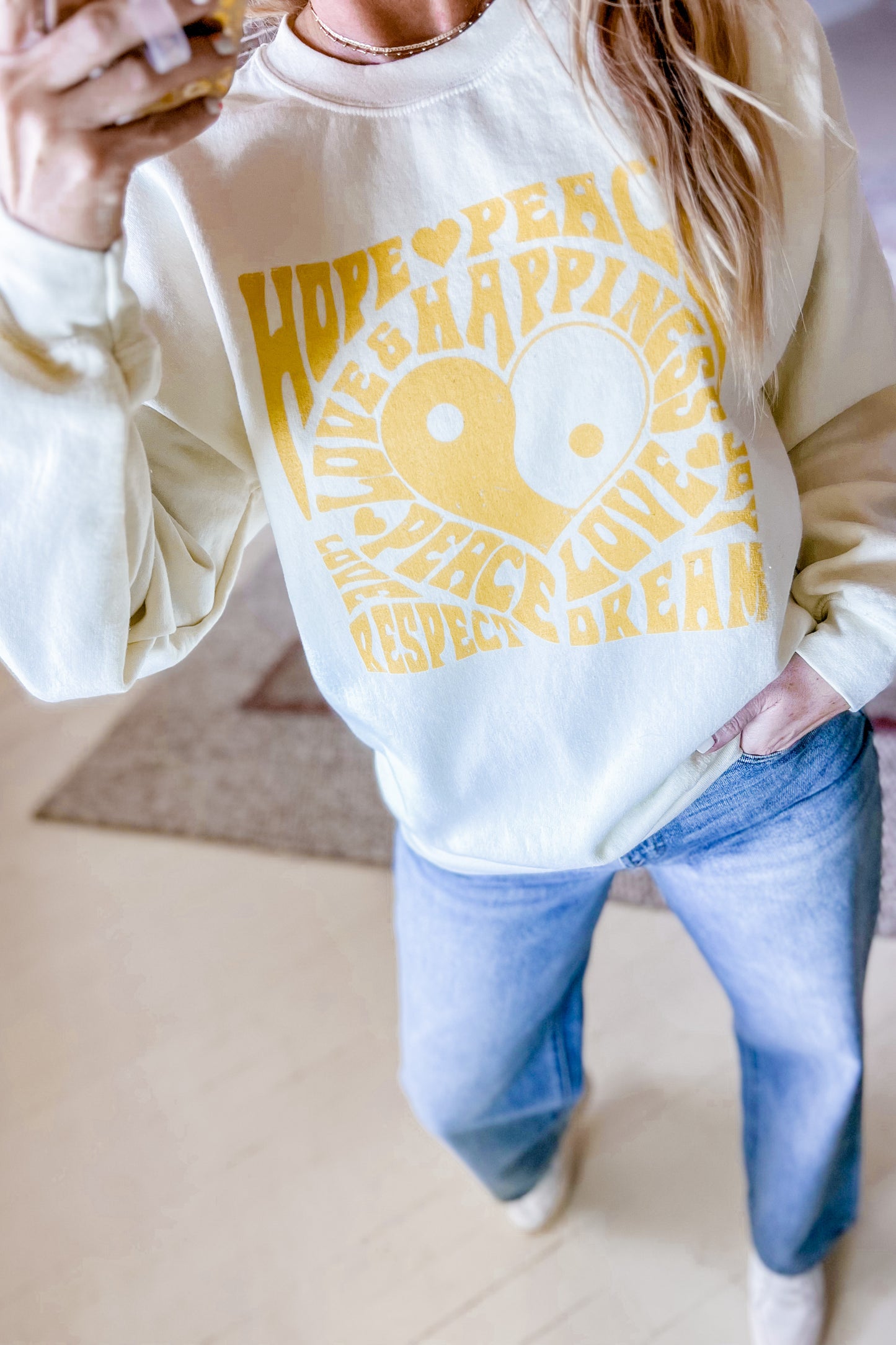 Affirmations Graphic Crewneck Pullover