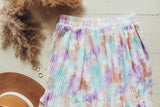 Mini Pleats Watercolor Skirt
