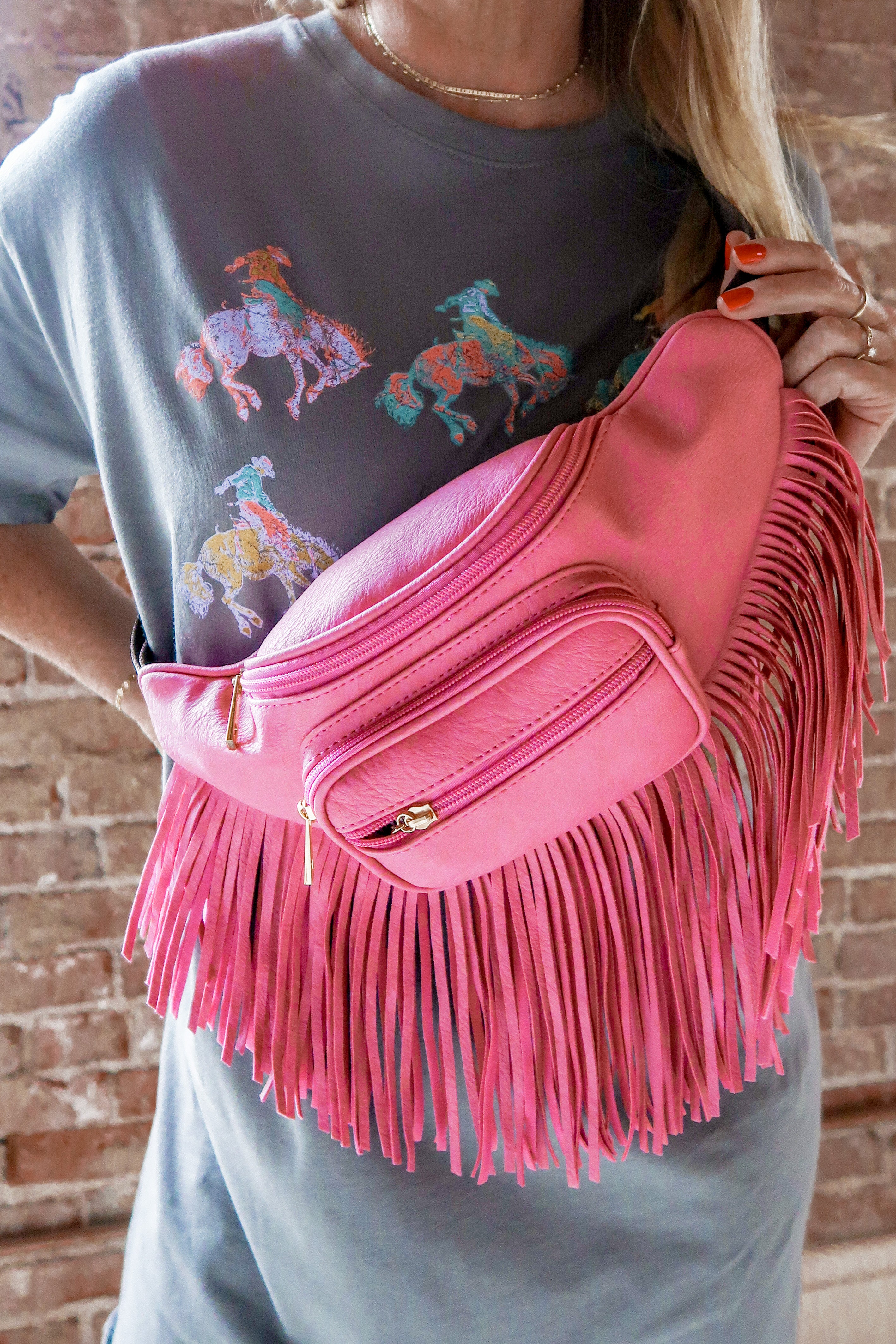 Fringe hot sale waist bag