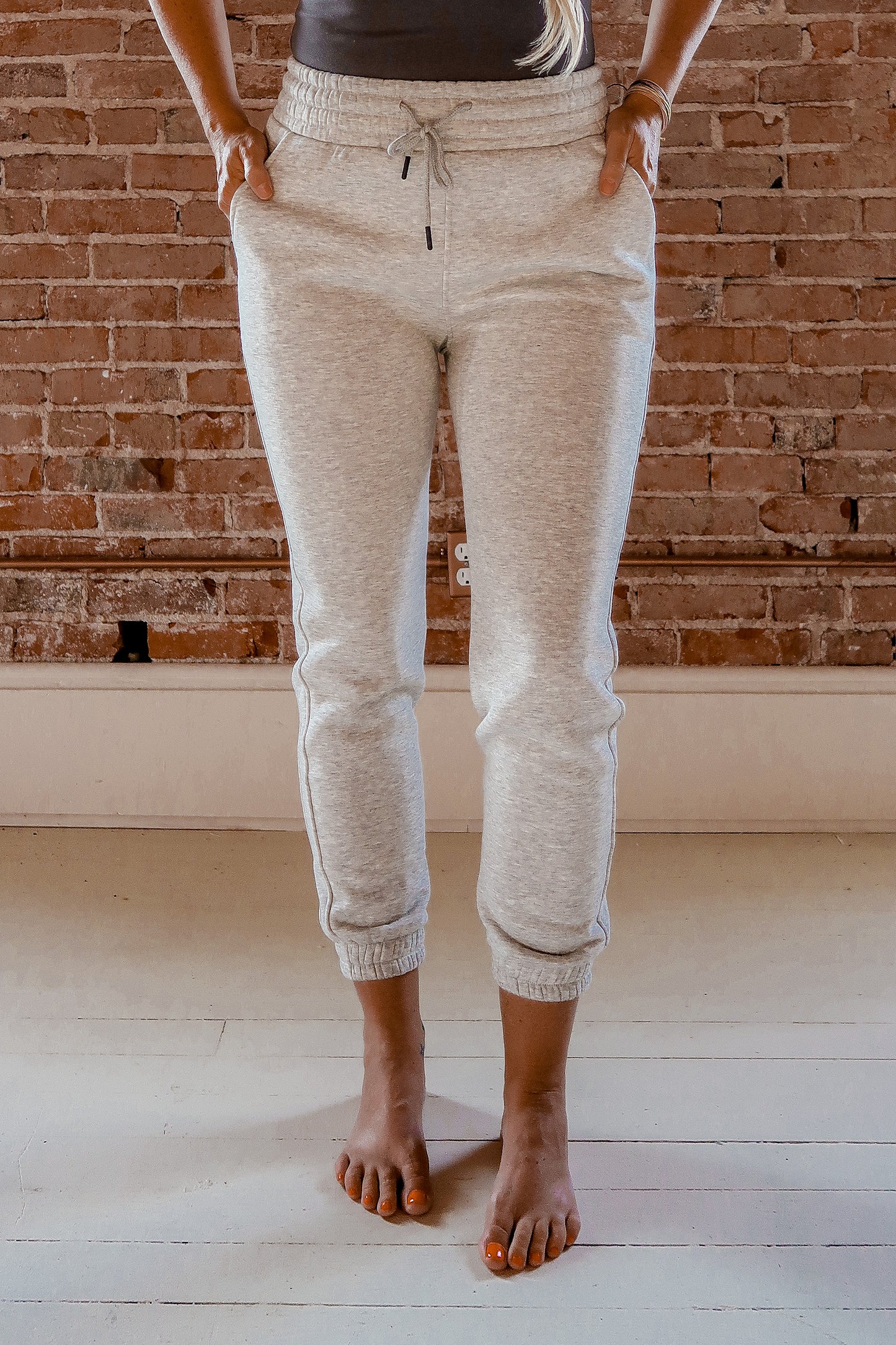 High Waisted Thermal Joggers