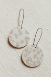 Handmade in the USA leather earrings. 