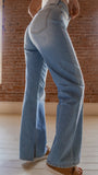 High Rise 90's Slit Leg Jeans