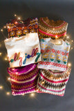 Vibrant Florals Cozy Sweater