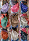 Leather Fringe Belt Bag