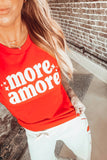 "More Amore" Crew Neck Tee