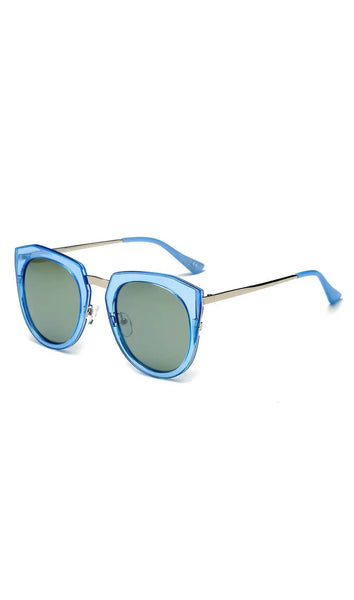 The Barbara Blue Cat Eye Sunglasses