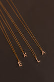 Dainty Love Pearl Initial Necklace