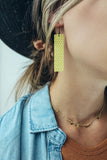 Jones & Lake Honeycomb Strap Earrings
