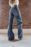 KanCan Ultra High Rise Distressed Flare