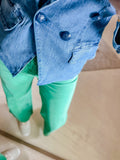 Denim Sailor Button Blazer