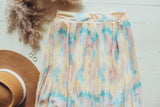 Mini Pleats Watercolor Skirt