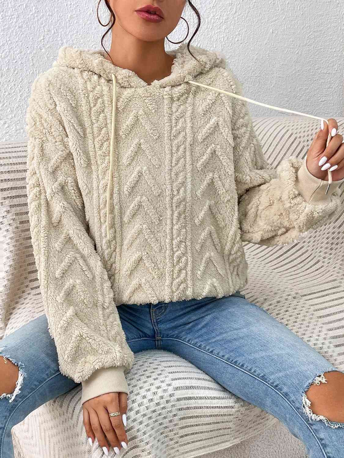 Hello My Love Chunky Knit Hoodie