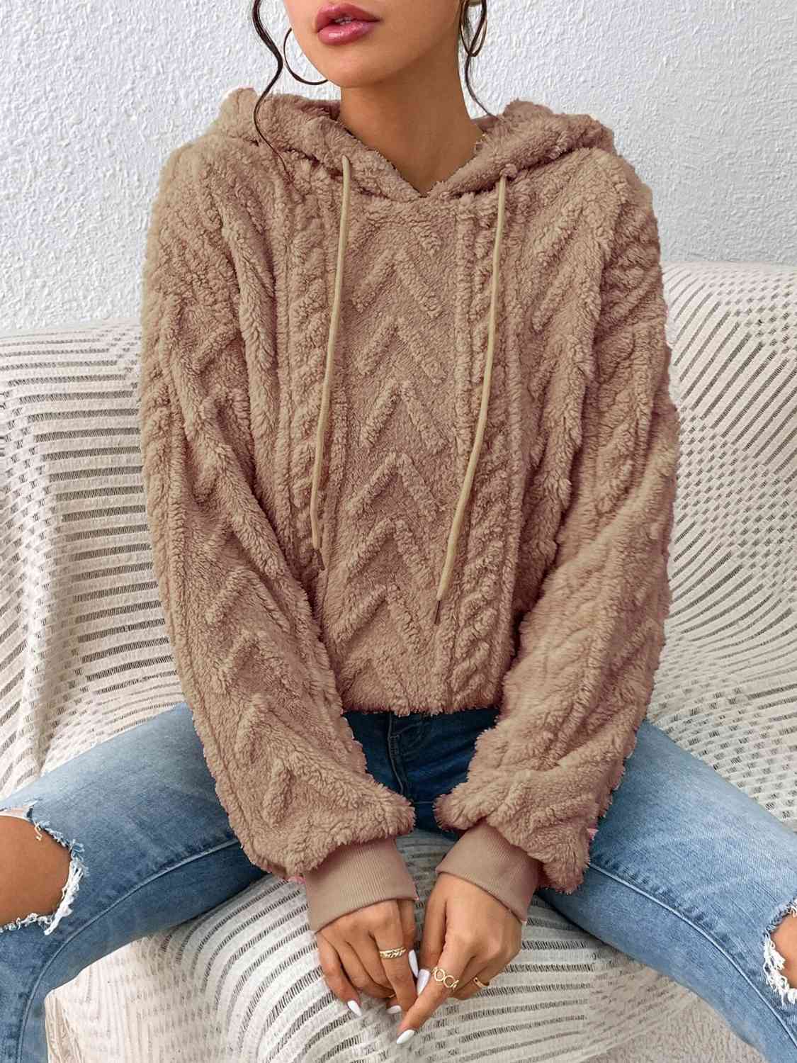 Hello My Love Chunky Knit Hoodie